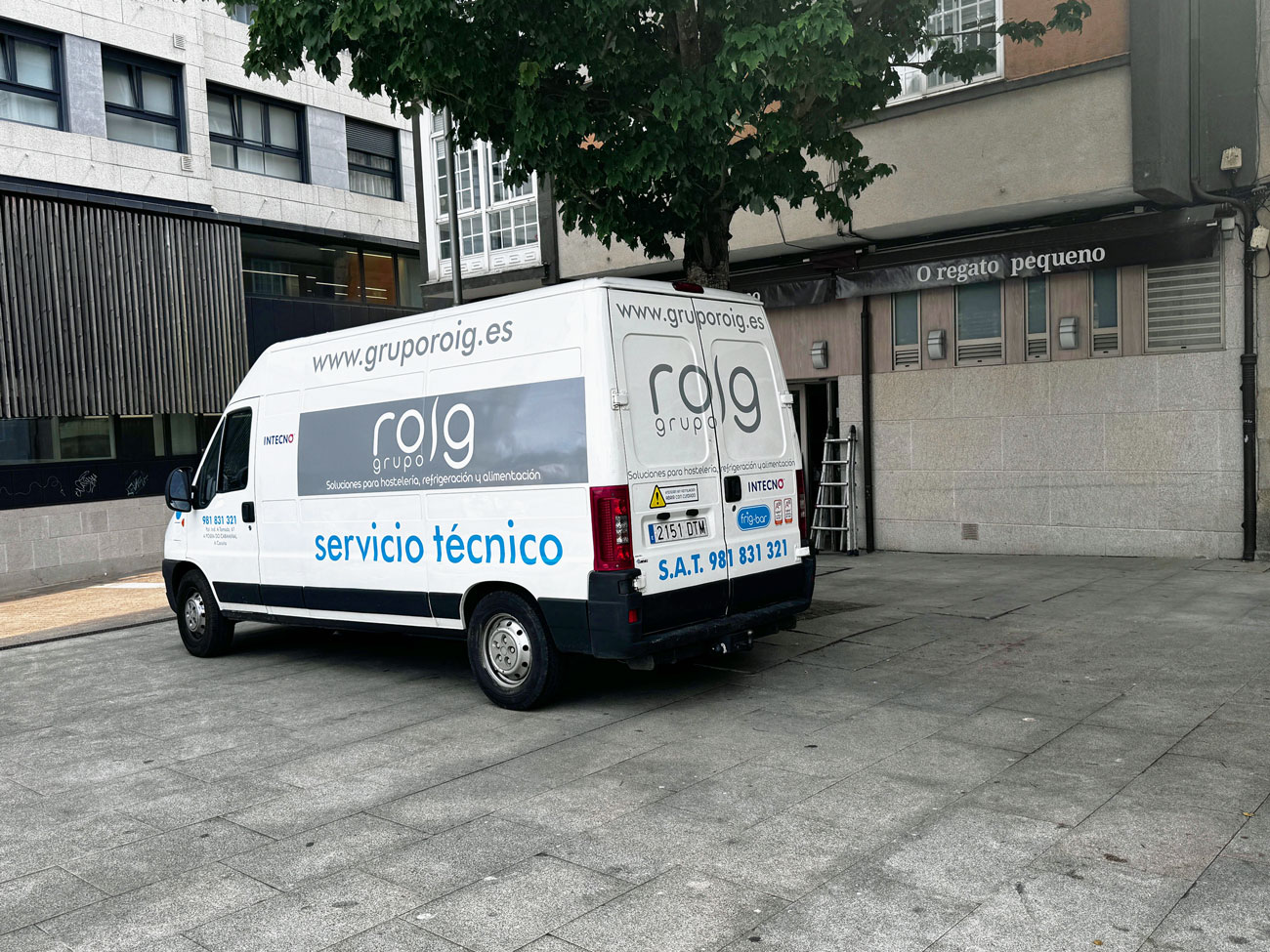 Área técnica optimizada por Grupo Roig en restaurante de Pontevedra para soporte postventa y mantenimiento
