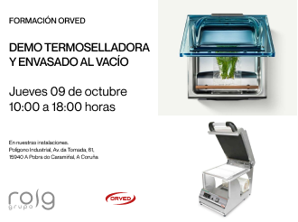 demostración técnica de termoselladora y equipos de envasado